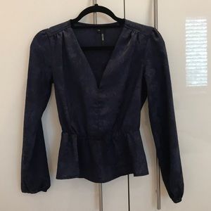 Brand new dark blue blouse